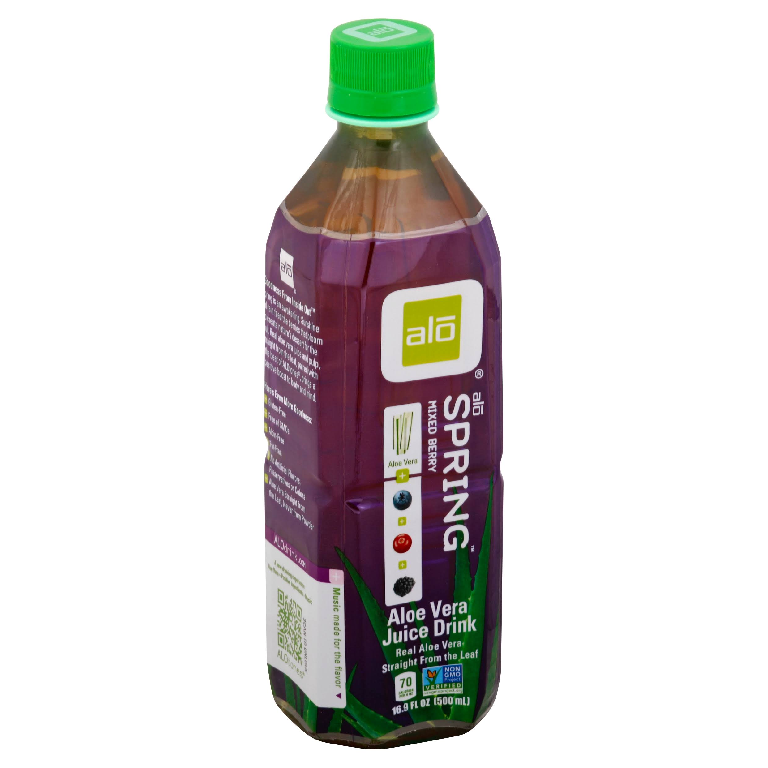 Alō Spring Aloe Vera Juice Drink - Mixed Berry, 500ml