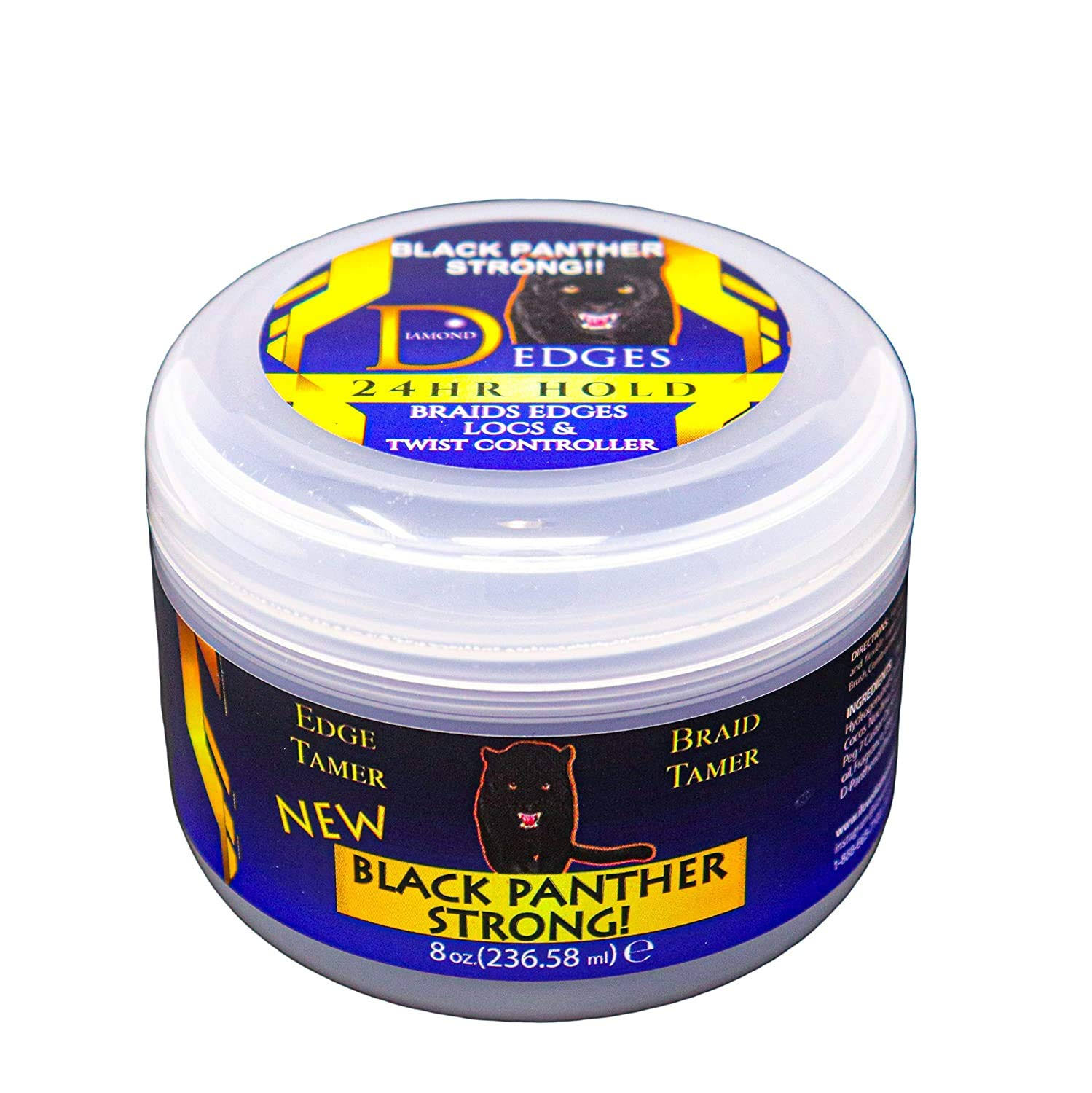 Black Panther Strong - Edge and Braid Control Pomade 8 oz. Styling