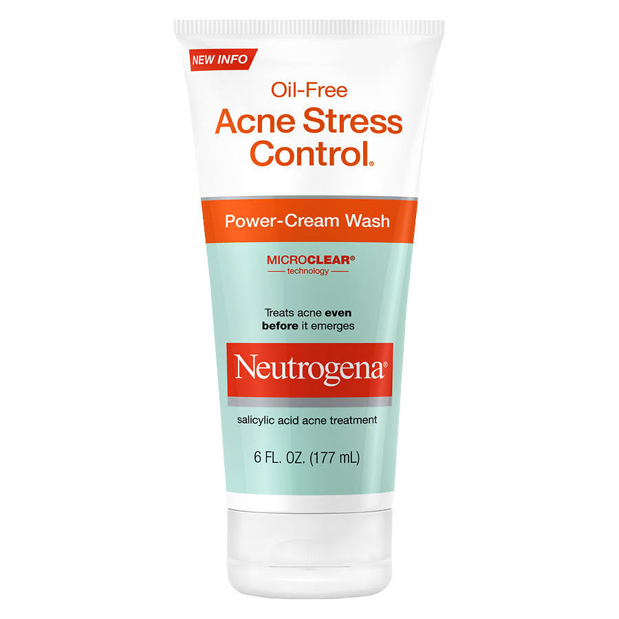 Neutrogena Oil-Free Acne Stress Control Power-Cream Wash - 6oz
