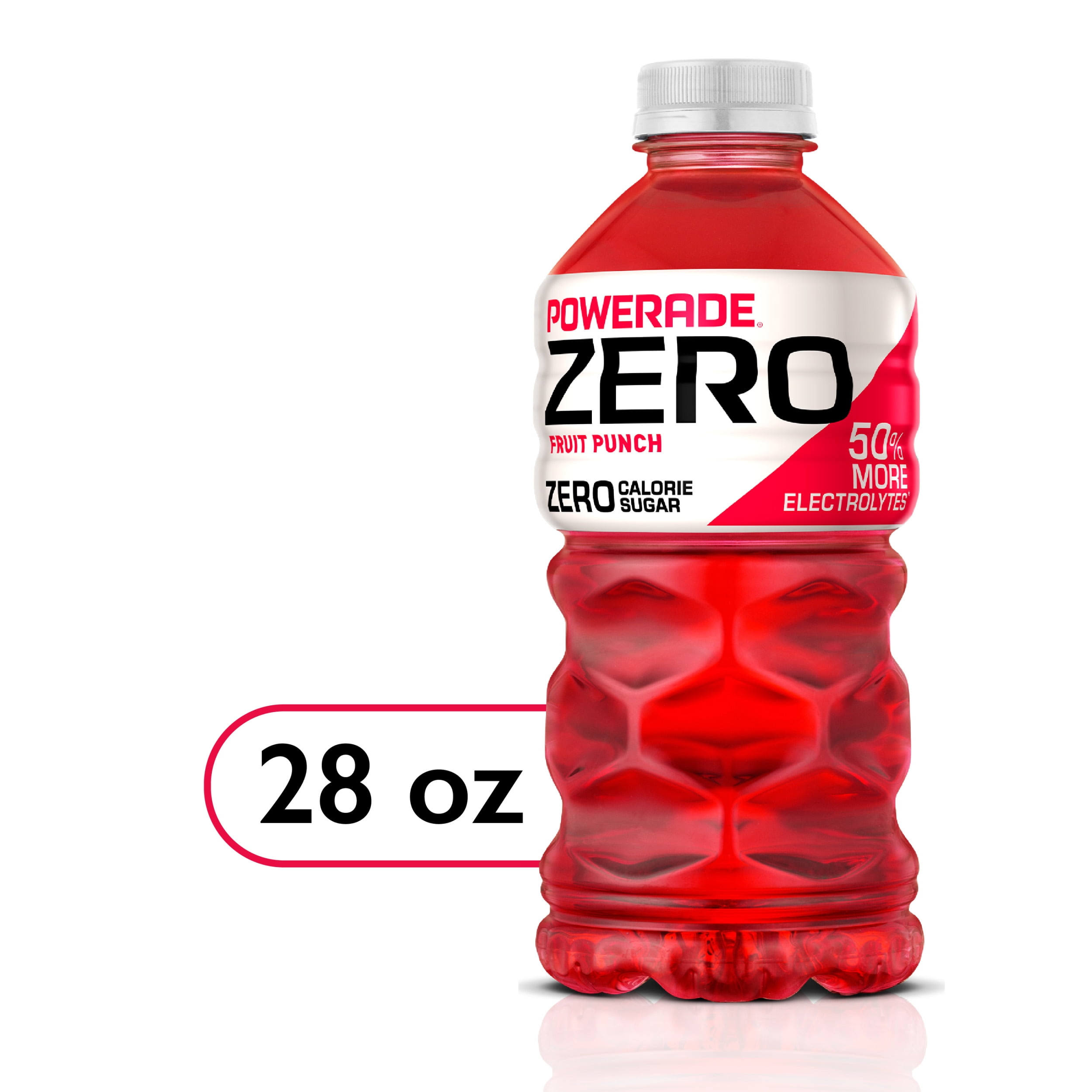 Powerade Sports Drink, Zero Sugar, Fruit Punch - 28 fl oz