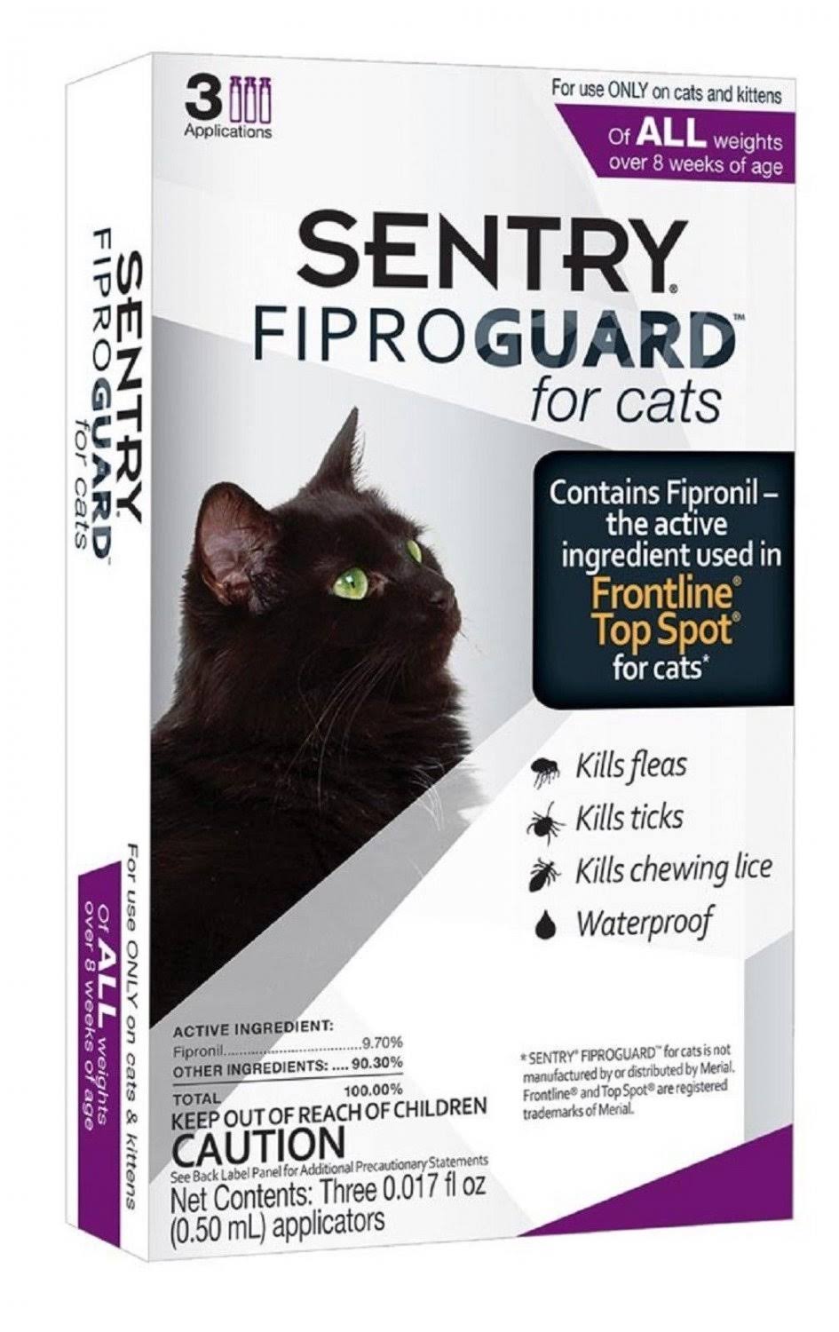 Sentry Fiproguard Flea and Tick Topical Drops for Cats