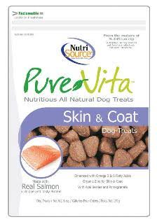 Nutrisource Pure Vita Treats Skin And Coat - 6oz