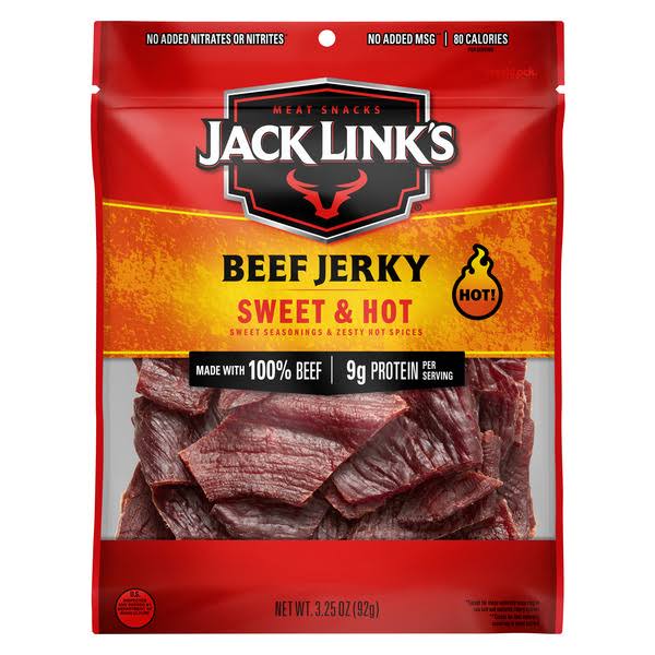 Jack Link Beef Jerky, Sweet & Hot, 3.25 oz