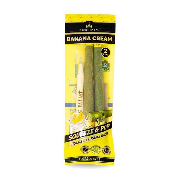 King Palm Slim Size: Banana Cream (2 rolls)