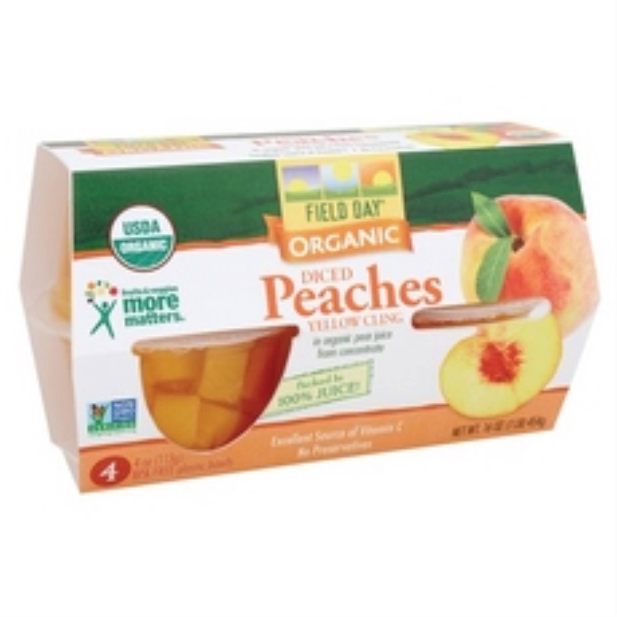 Field Day Organic Diced Peaches - 113g