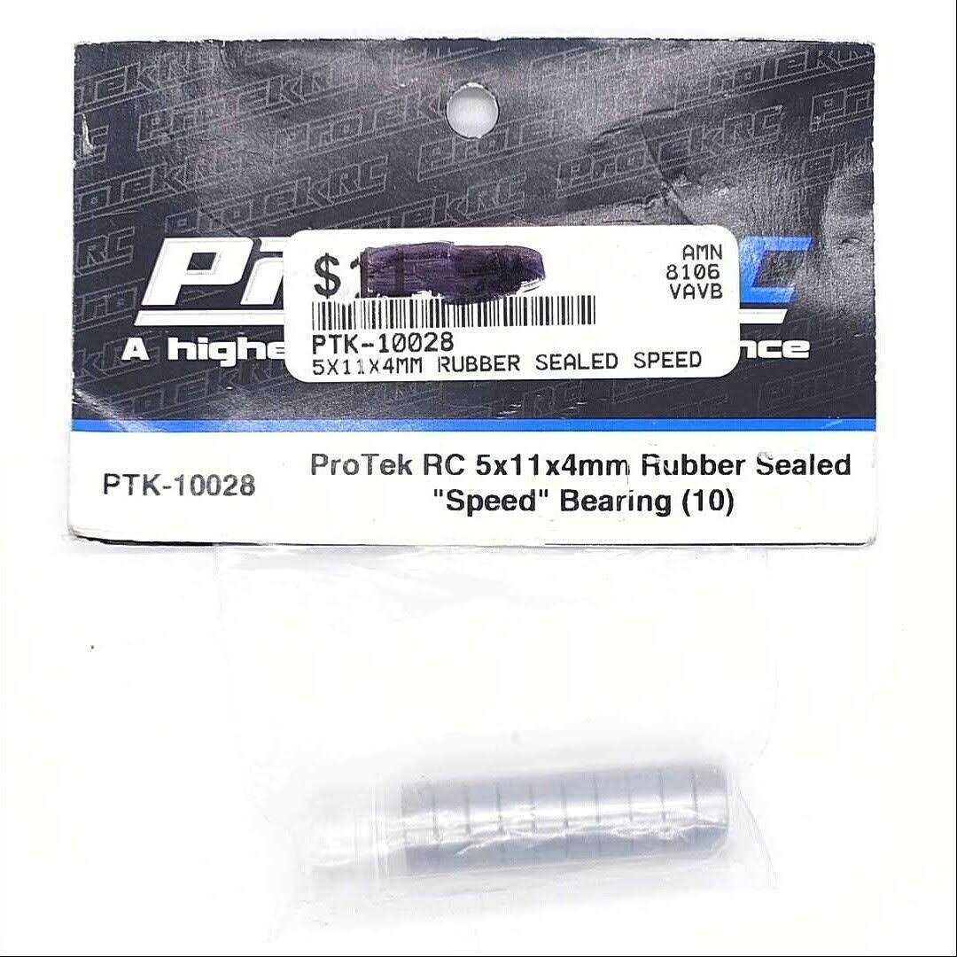 PTK-10028 ProTek RC 5x11x4mm Rubber Sealed Speed Bearing (10)