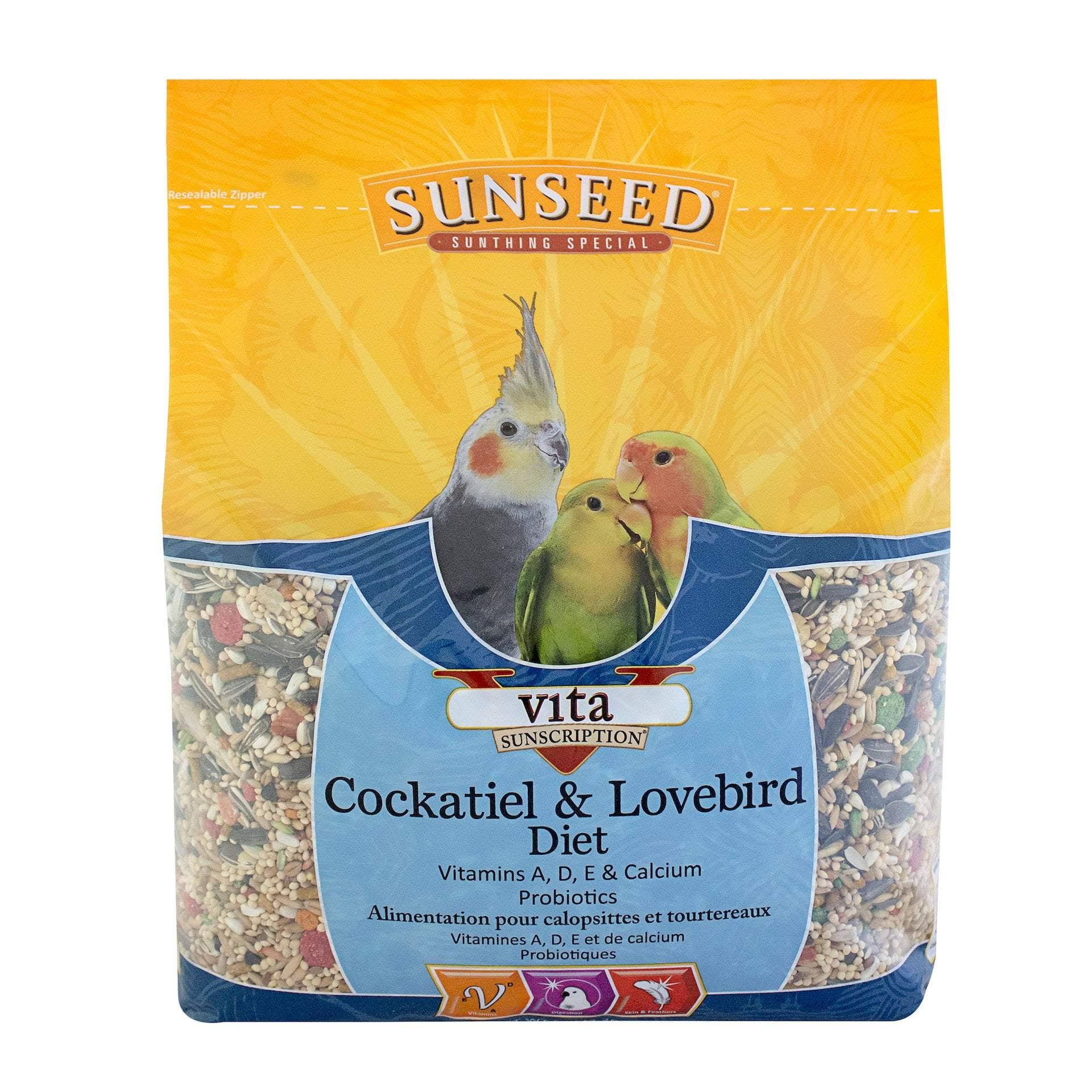 Sunseed Vita Sunscription Cockatiel & Lovebird Diet 5lb