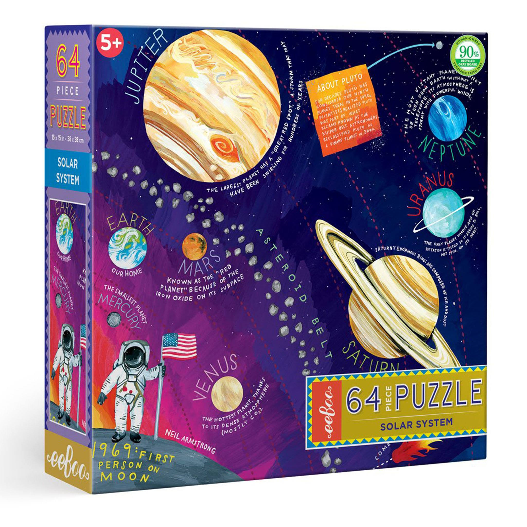 eeBoo 64 Piece Puzzle - Solar System