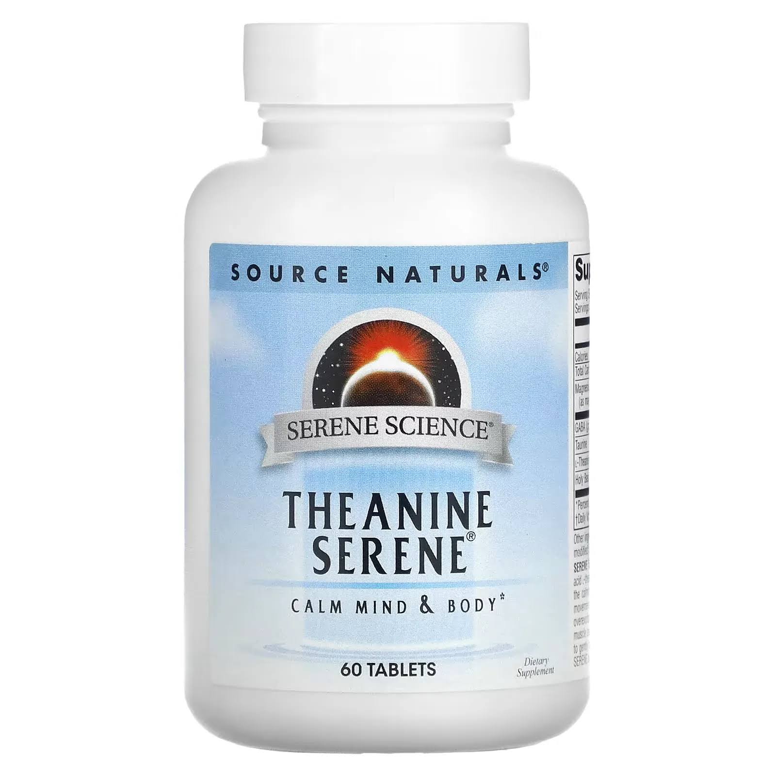 Source Naturals Theanine Serene Supplement - 60 Tablets