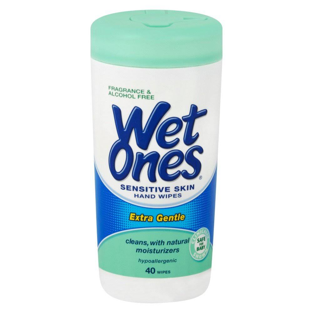 Wet Ones Limited Edition Sensitive Skin Hand Wipes - Extra Gentle, x40