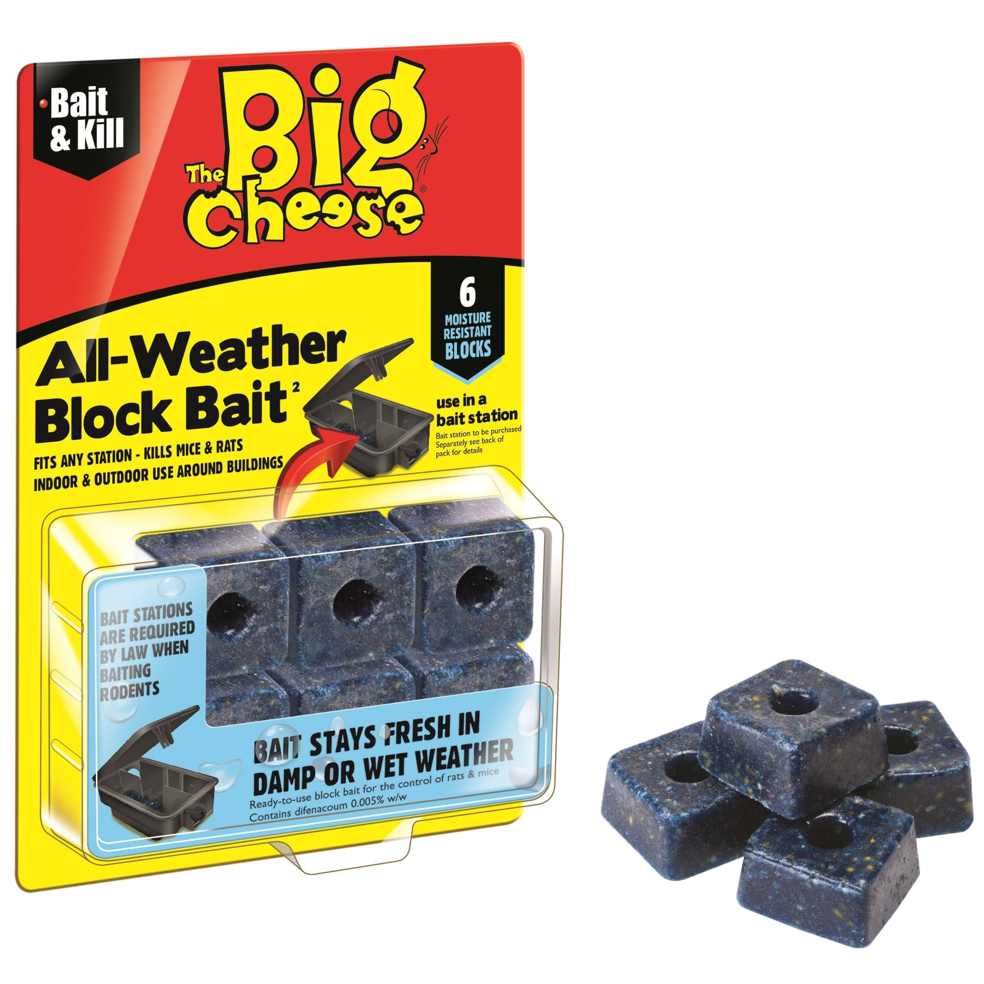 The Big Cheese All-Weather Block Bait - 6 Blocks, 60g