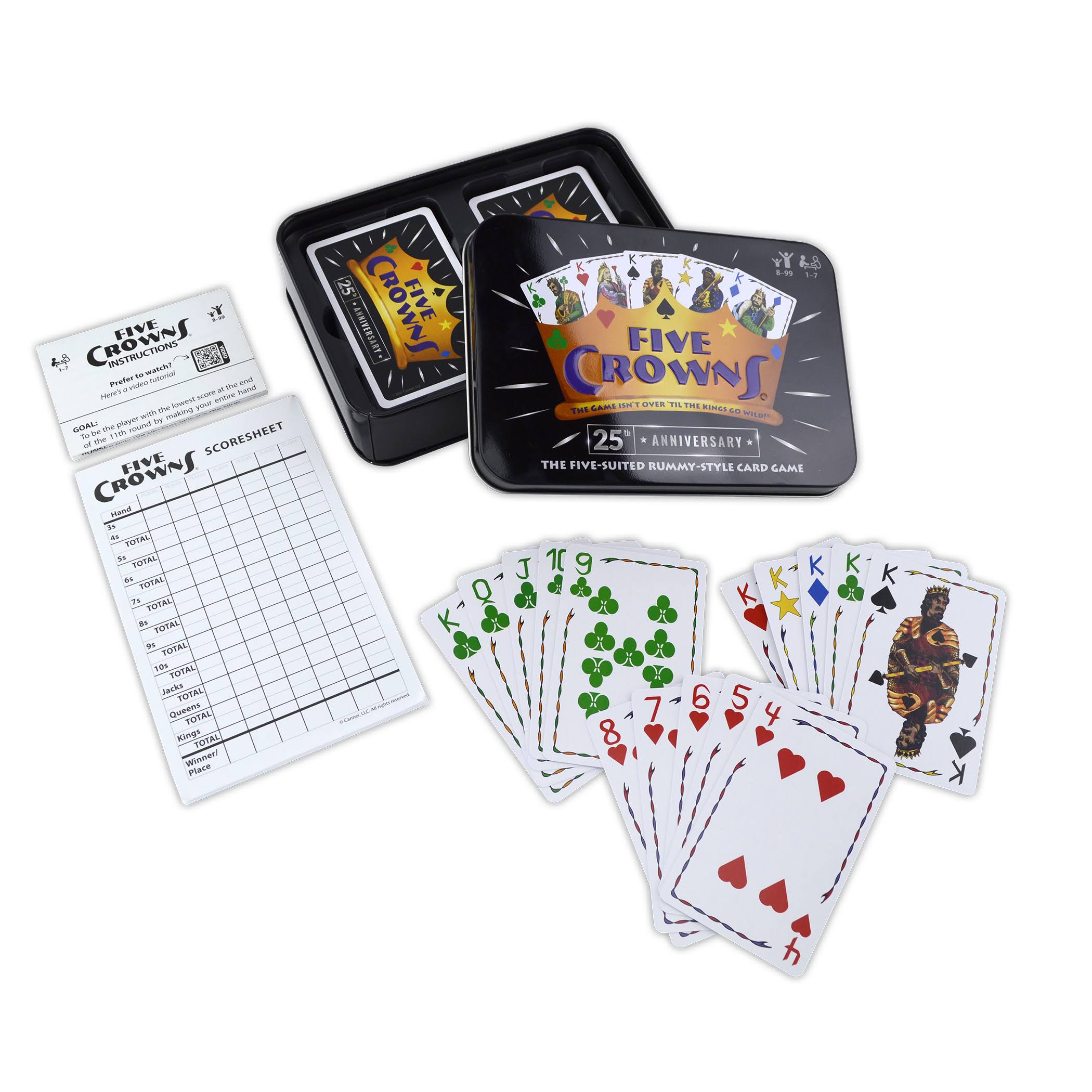 Five Crowns Card Game in A Tin