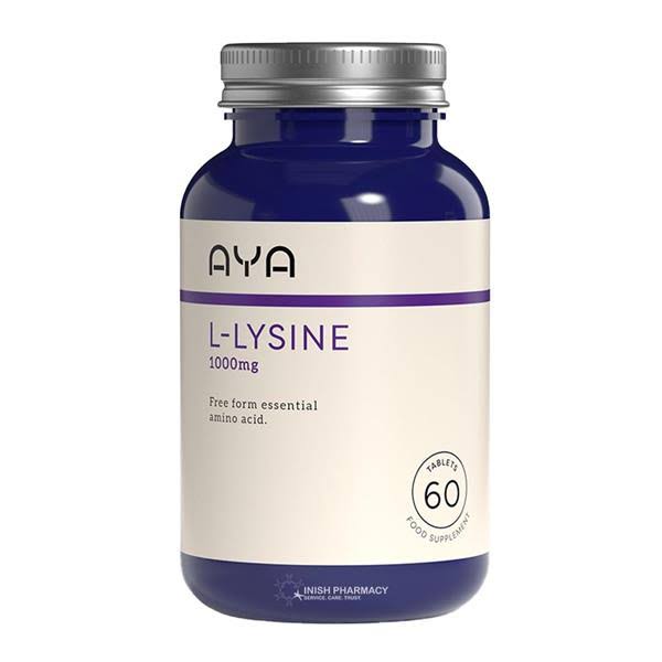 Aya L-Lysine 1000mg Tablets 60 Pack