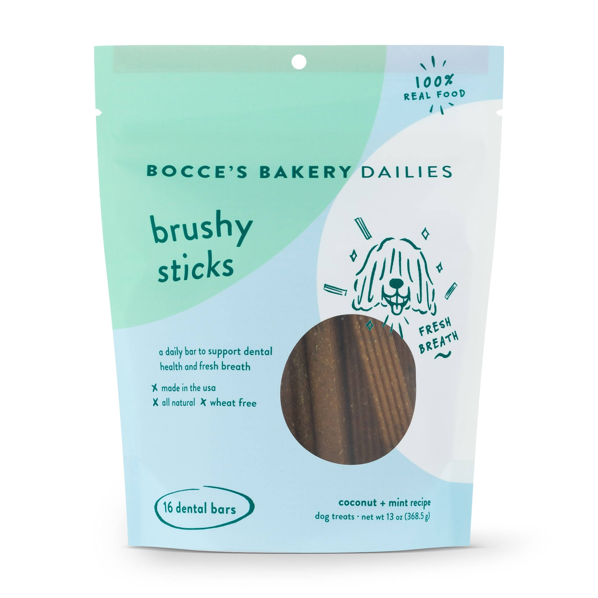Bocce's Bakery Canada | Brushy Sticks Dental Bars - Fresh Breath