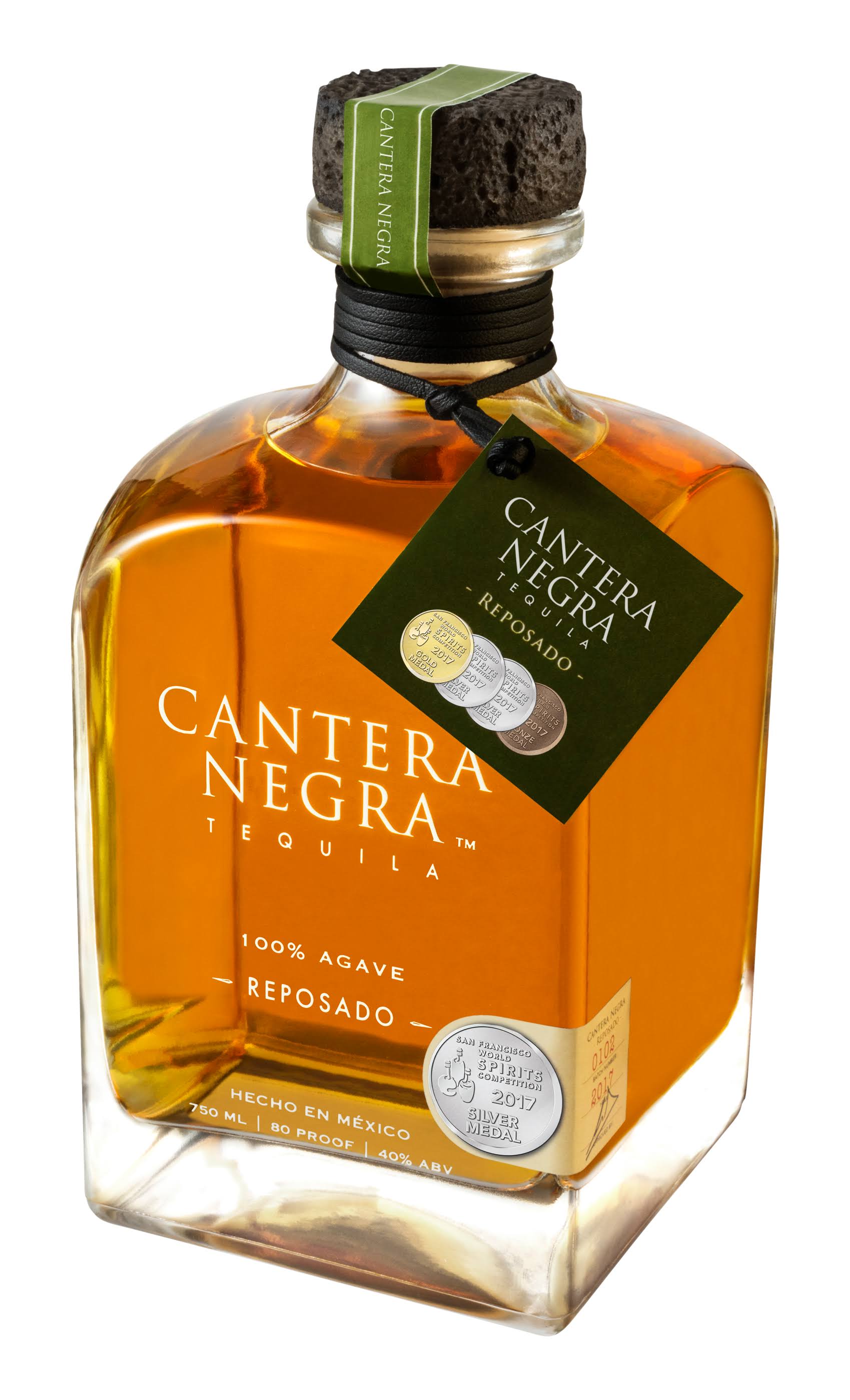 Cantera Negra Tequila, Reposado, 100% Agave - 750 ml