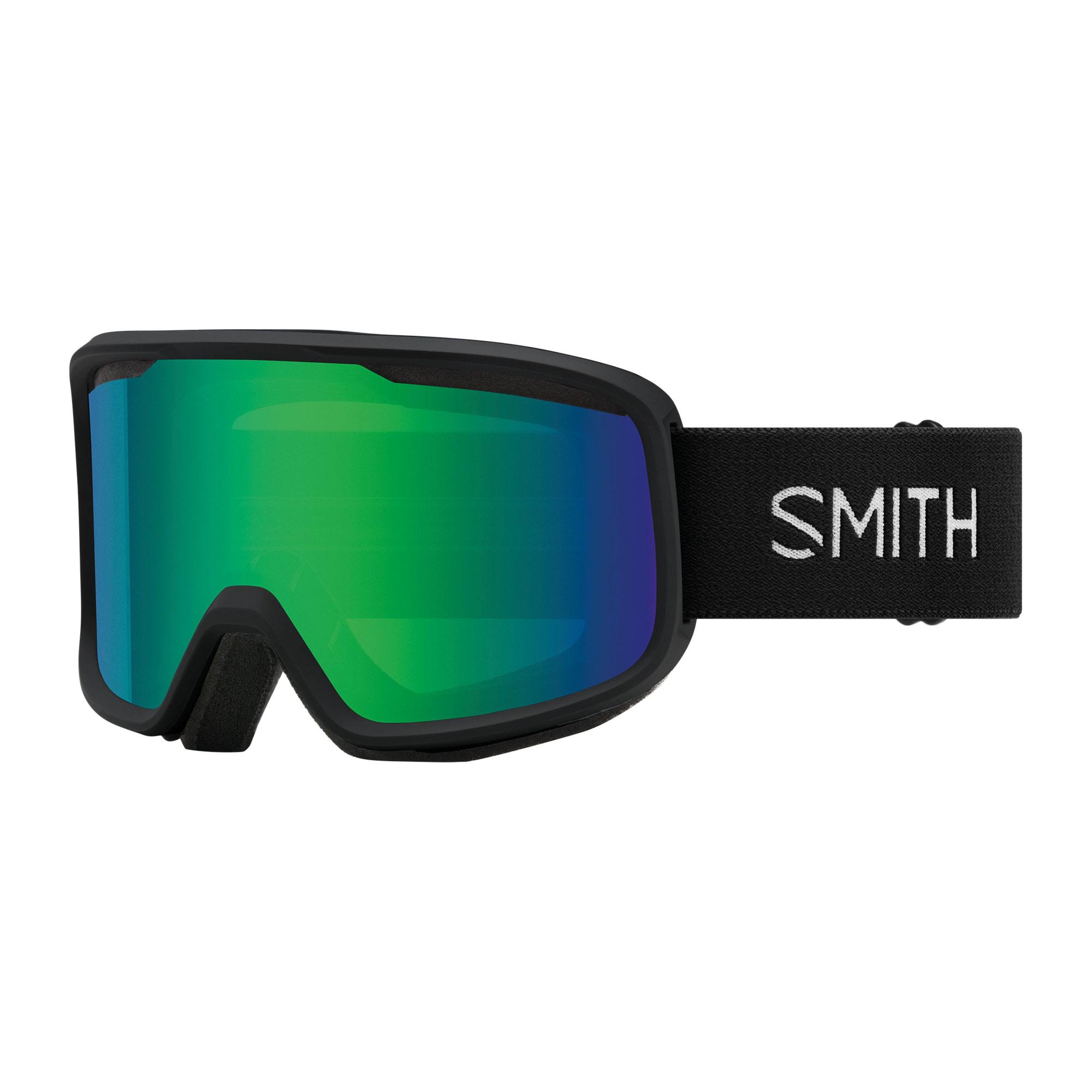 Smith Frontier Goggles - Black/Green Sol-X Mirror