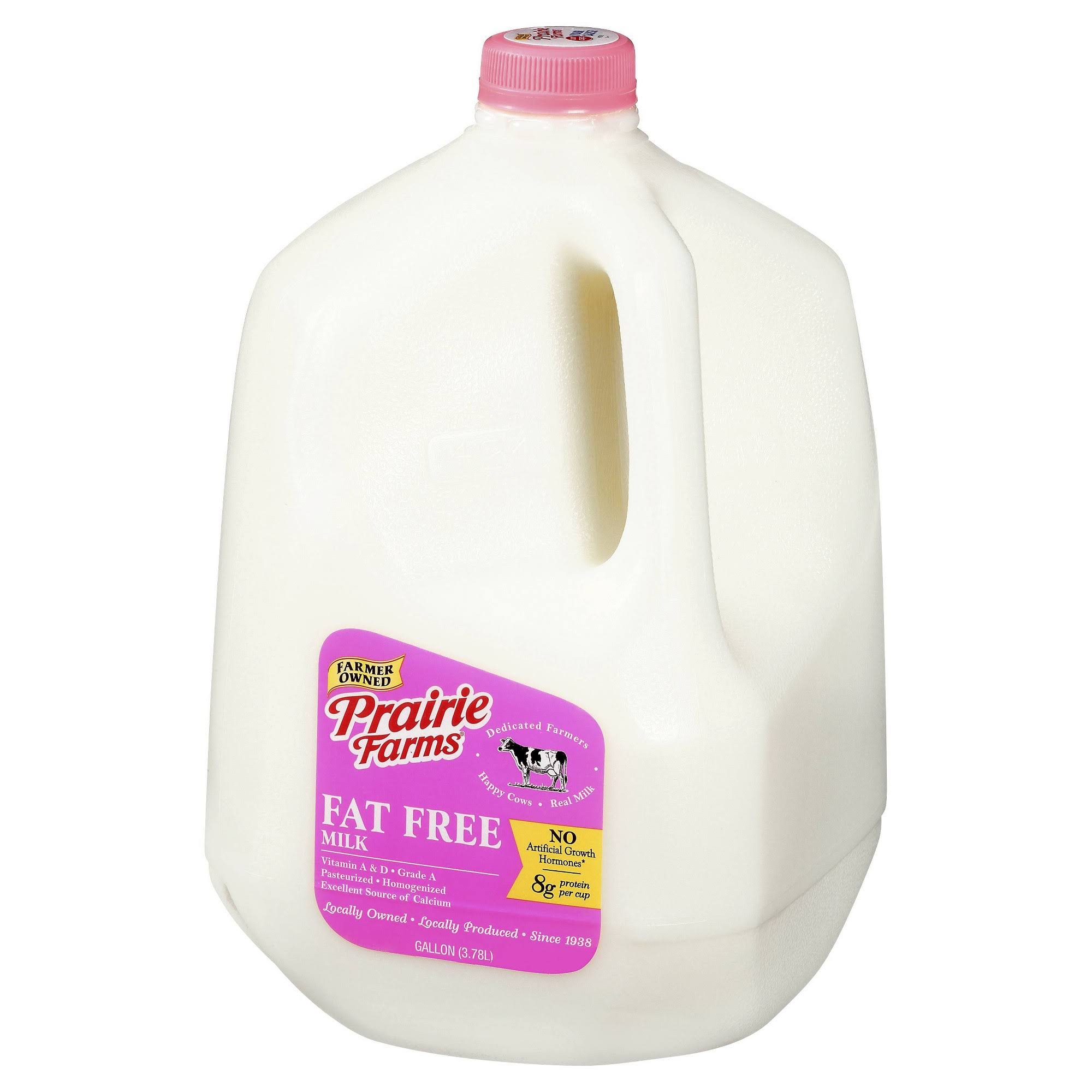 Prairie Farms Fat Free Skim Milk - 128oz