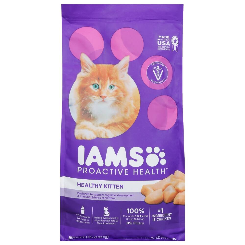 Iams Proactive Health Kitten Food - 1-12 Months, 3.5lb