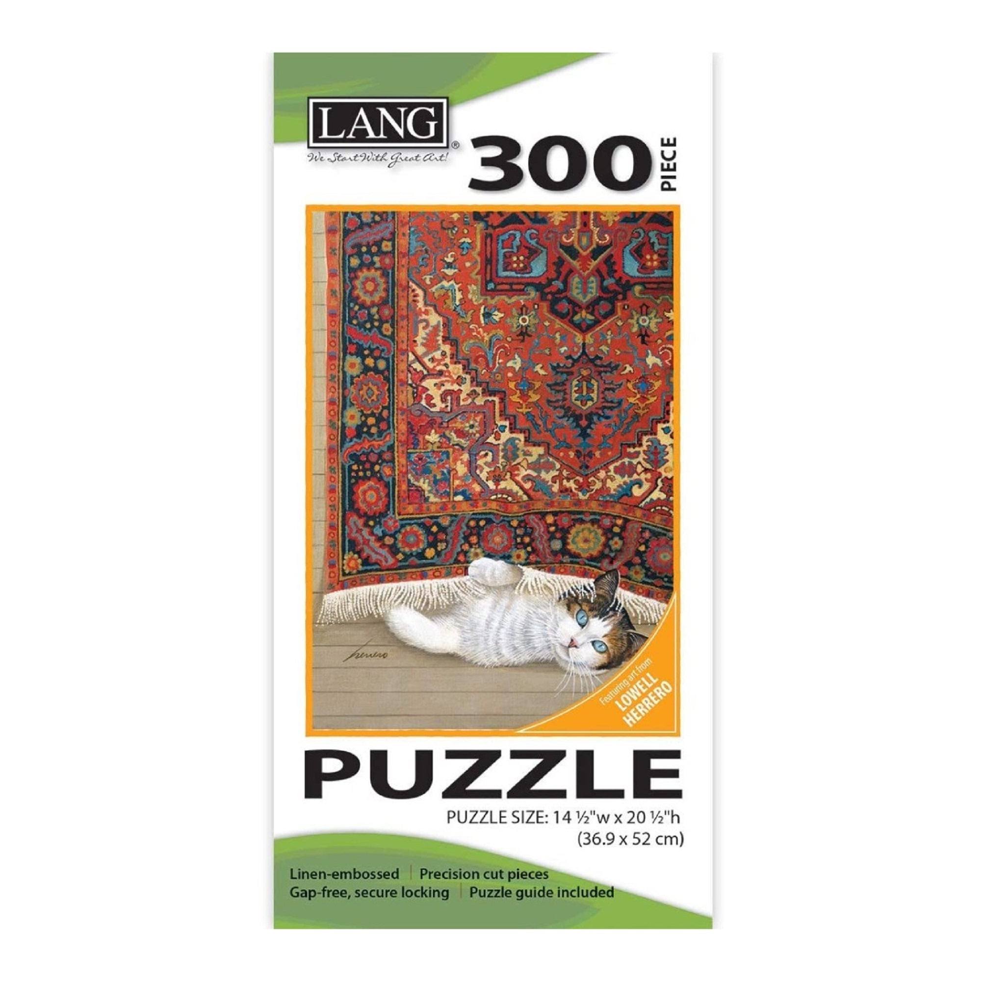 Lang Rose Cat 300 Piece Jigsaw Puzzle