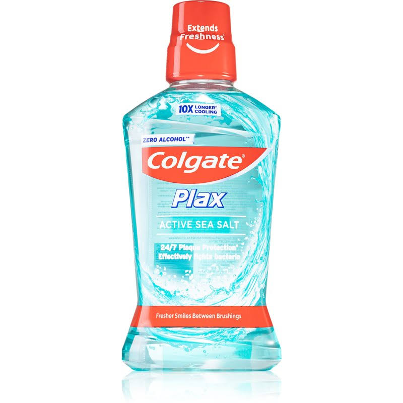 Colgate Plax Active Sea Salt Anti-Plaque Mouthwash without Alcohol 500 ml