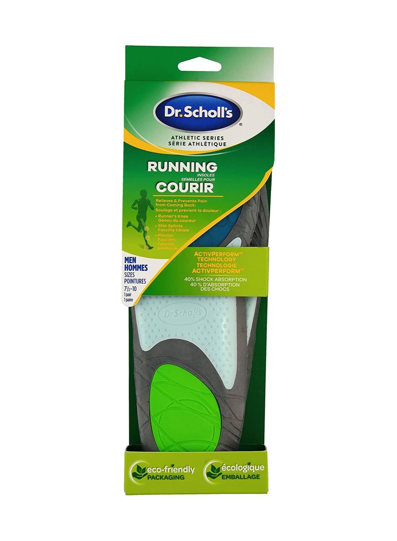 Dr. Scholl's Athletic Series Running Insoles for Men's Sizes 7.5-10
