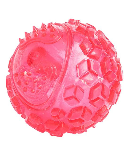 ZippyPaws Pink ZippyTuff TPR Squeaker Ball 2.5" Diameter