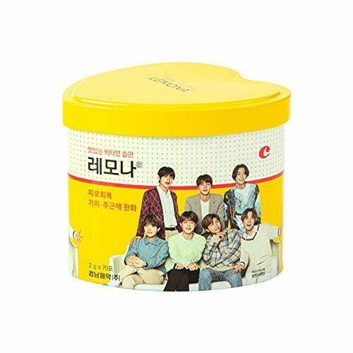 Lemona BTS Edition with One Random Member Tin Case (2G 70 Stick Packs)
