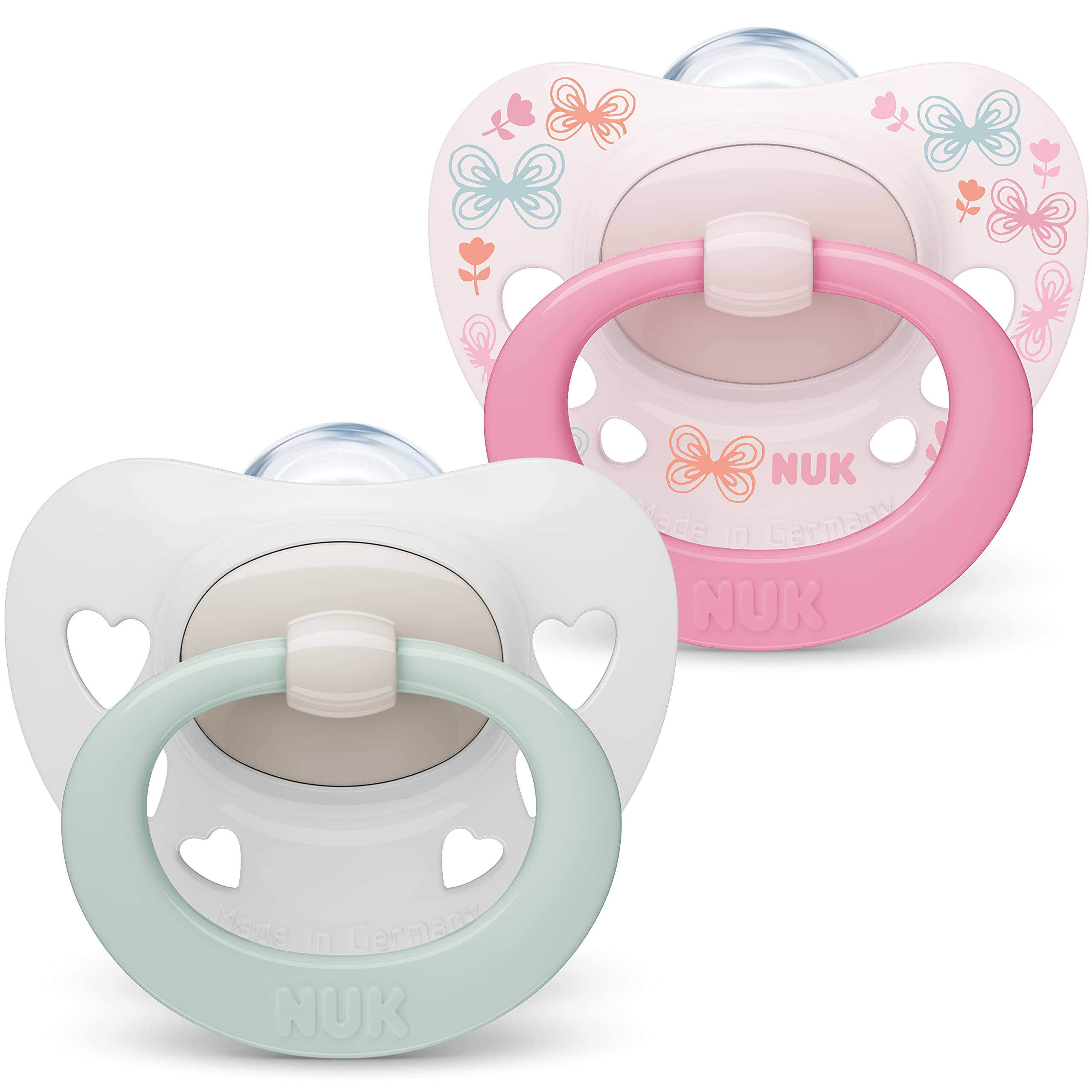 NUK Signature Soother Pink 0-6m 2Pk
