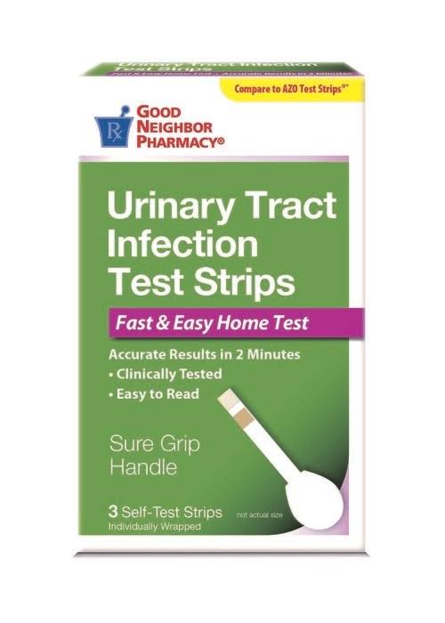 GNP Urinary Tract Infection Test Strips 3 Count Box