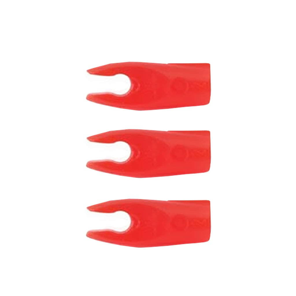 Black Eagle Arrows Pin Nock - Red, 12ct