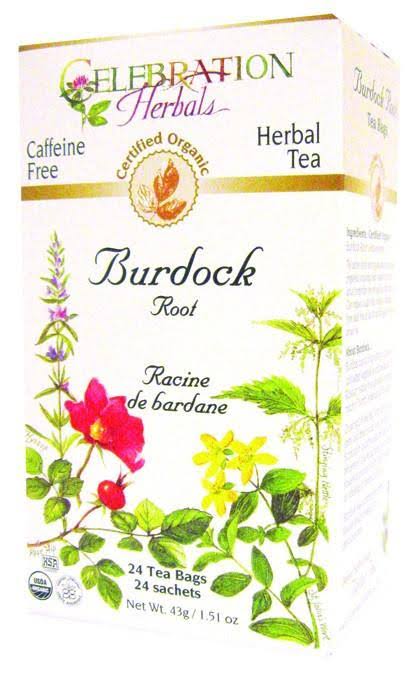 Celebration Herbals Burdock Root Organic Tea Bag - 24ct