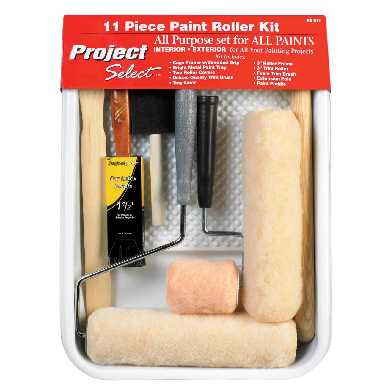 Linzer Paint Roller Kit - 11 Piece