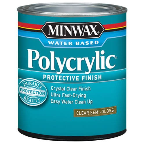 Minwax Polycrylic Protective Finish - Clear Semi-Gloss, 946ml