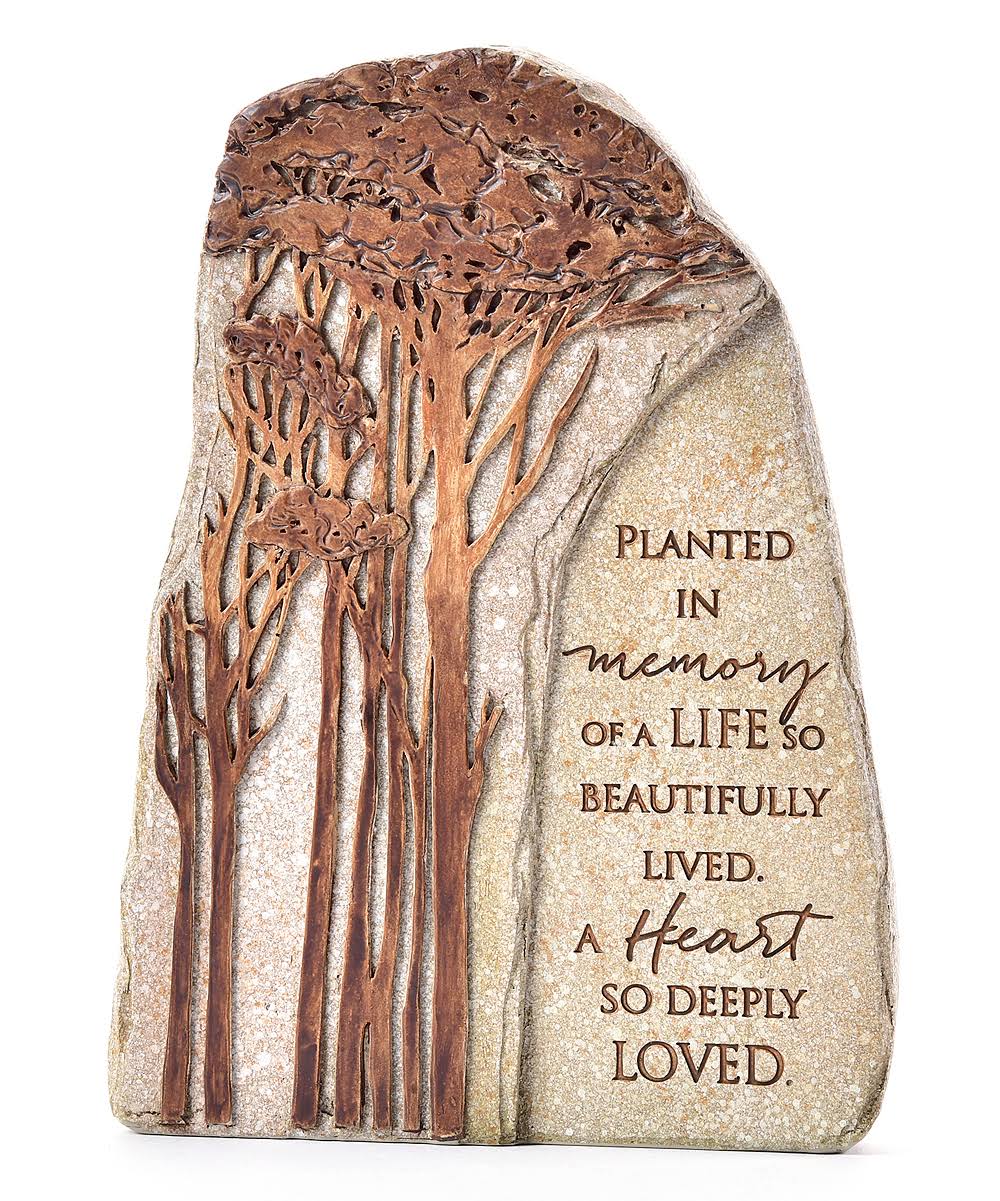 Giftcraft Statuary 'Planted in Memory' Memorial Garden Stone Décor One-Size