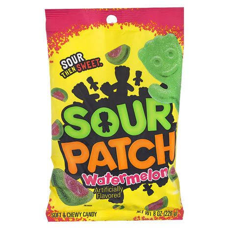 Sour Patch Soft & Chewy Candy - Watermelon, 8oz