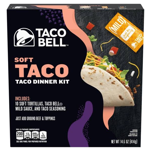 Taco Bell Soft Tortilla Taco Dinner Kit - 14.6oz