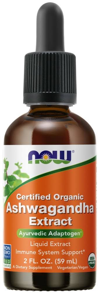 NOW Foods, Certified Organic, Ashwagandha Extract, 2 fl oz (59 ml)