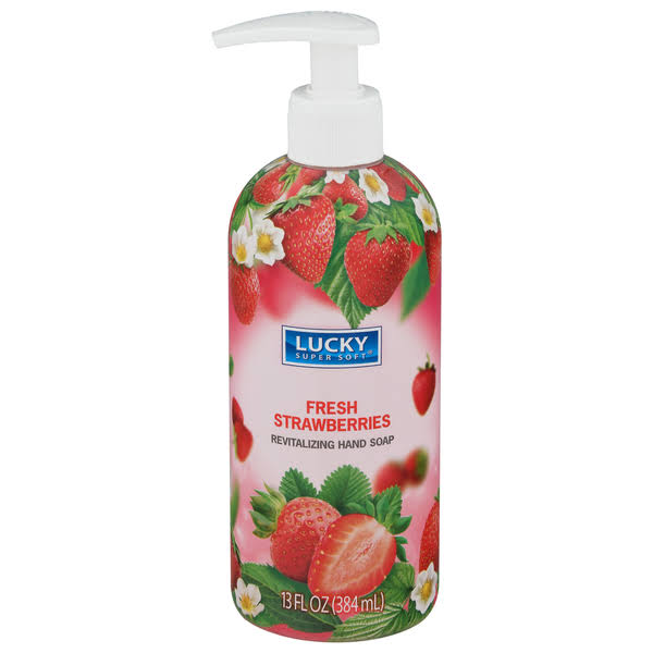 Lucky Super Soft Hand Soap - Fresh Strawberries, 14oz