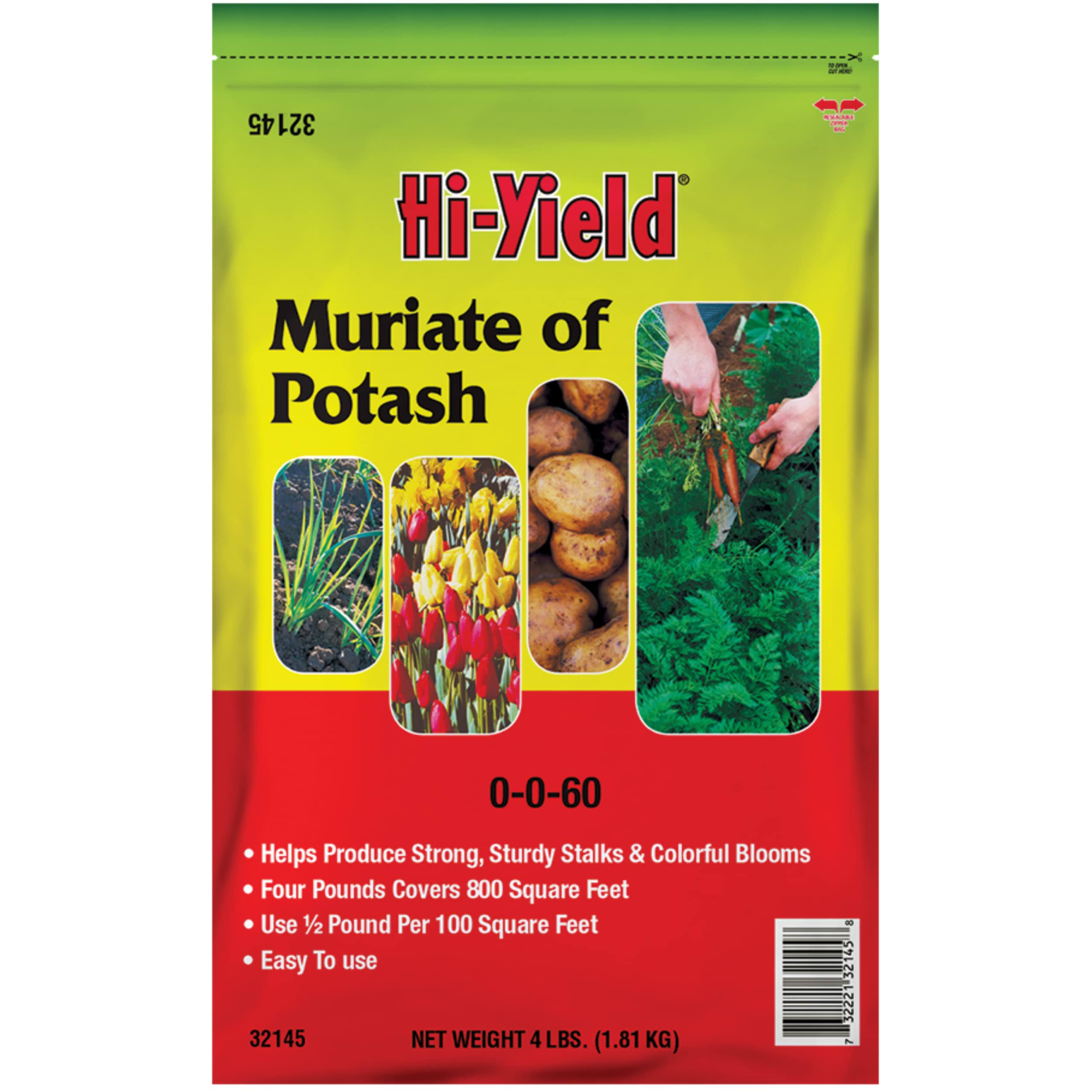 Hi-Yield Muriate Of Potash Fertilizer - 4lbs