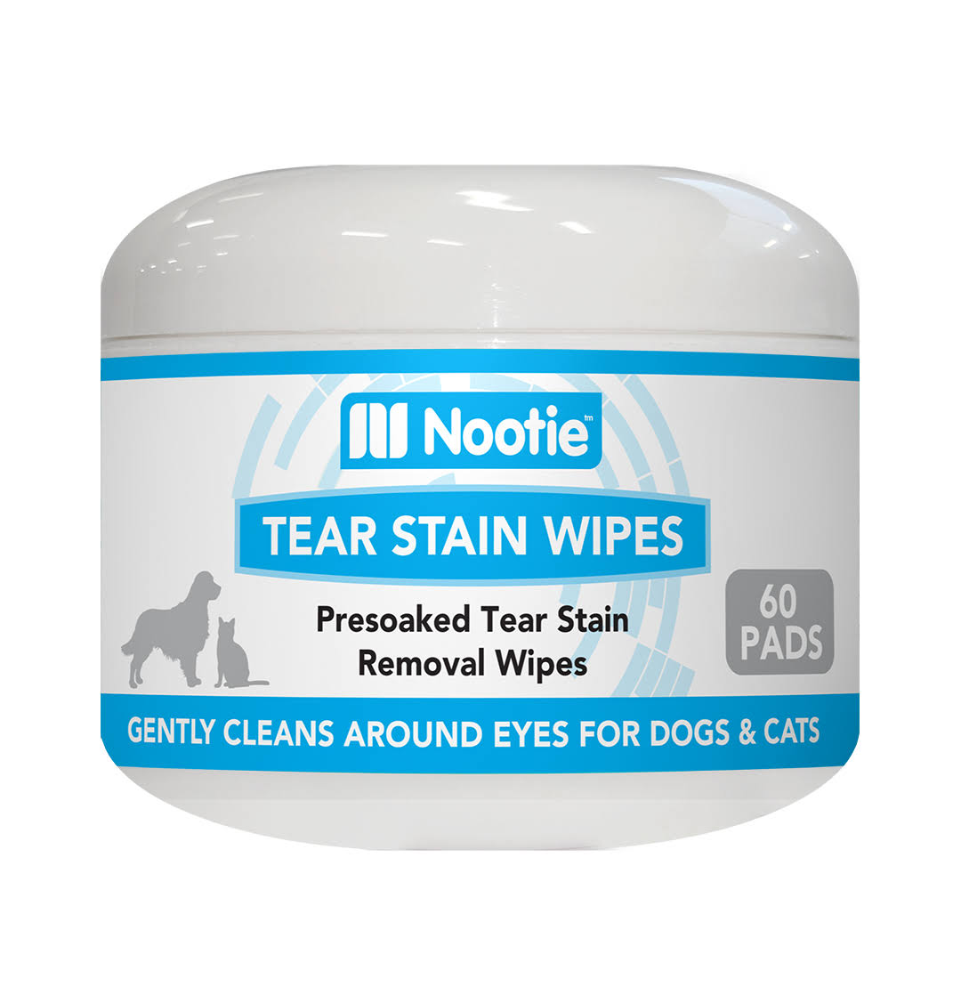 Nootie Tear Stain Wipes for Dogs & Cats, 60-count
