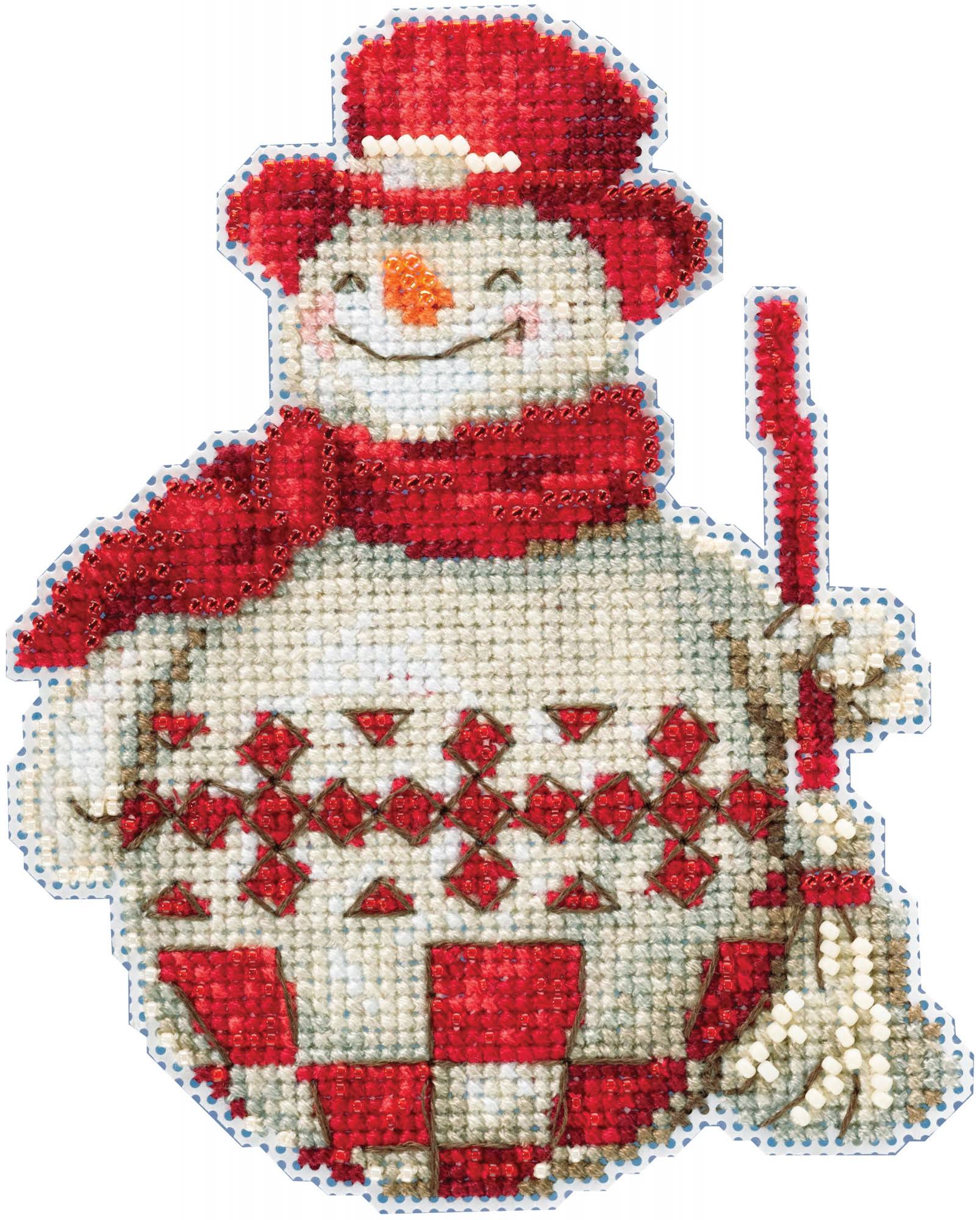Mill Hill/Jim Shore Counted Cross Stitch Kit 5x3.5 - Nordic Snowman