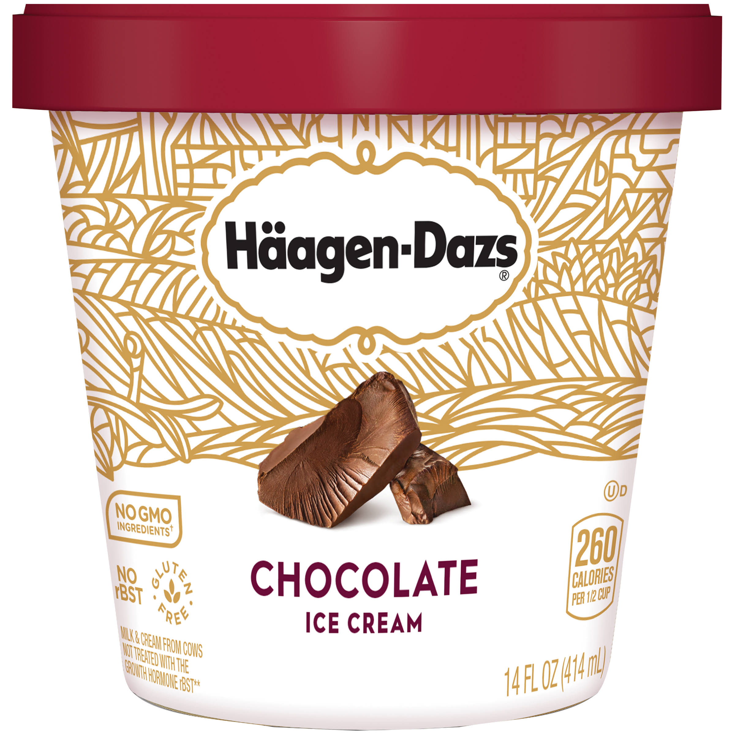 Häagen-Dazs Ice Cream - Chocolate, 414ml