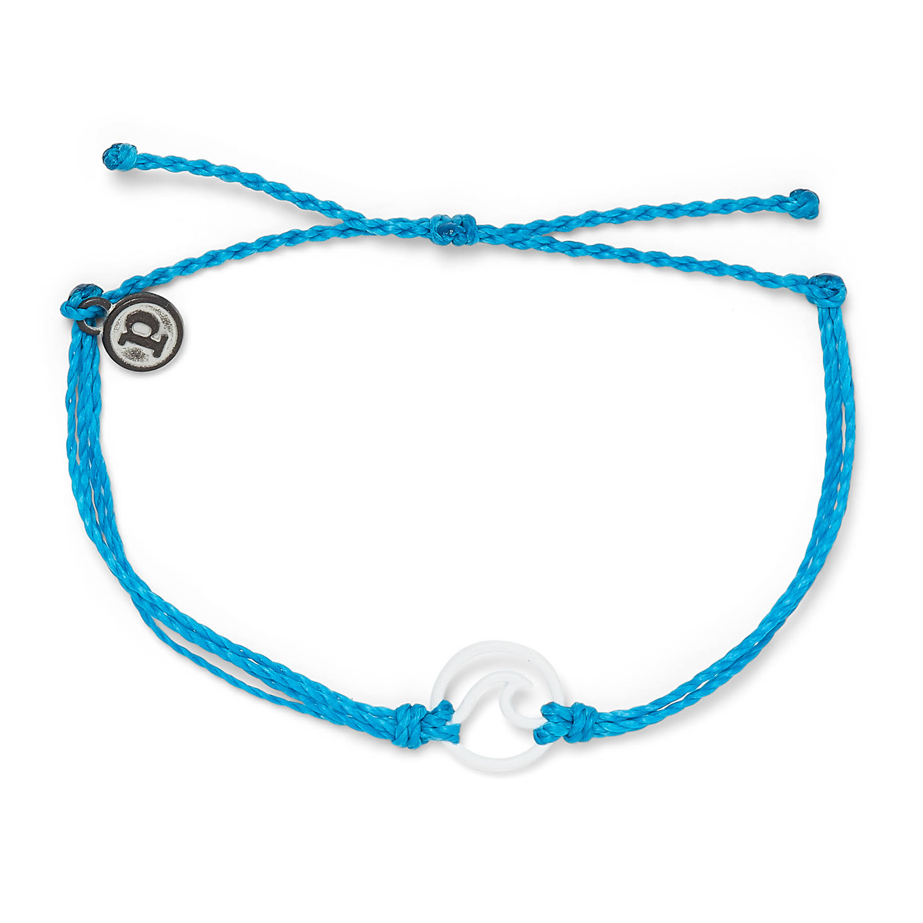 Pura Vida Enamel Wave Bracelet - Neon Blue - One Size