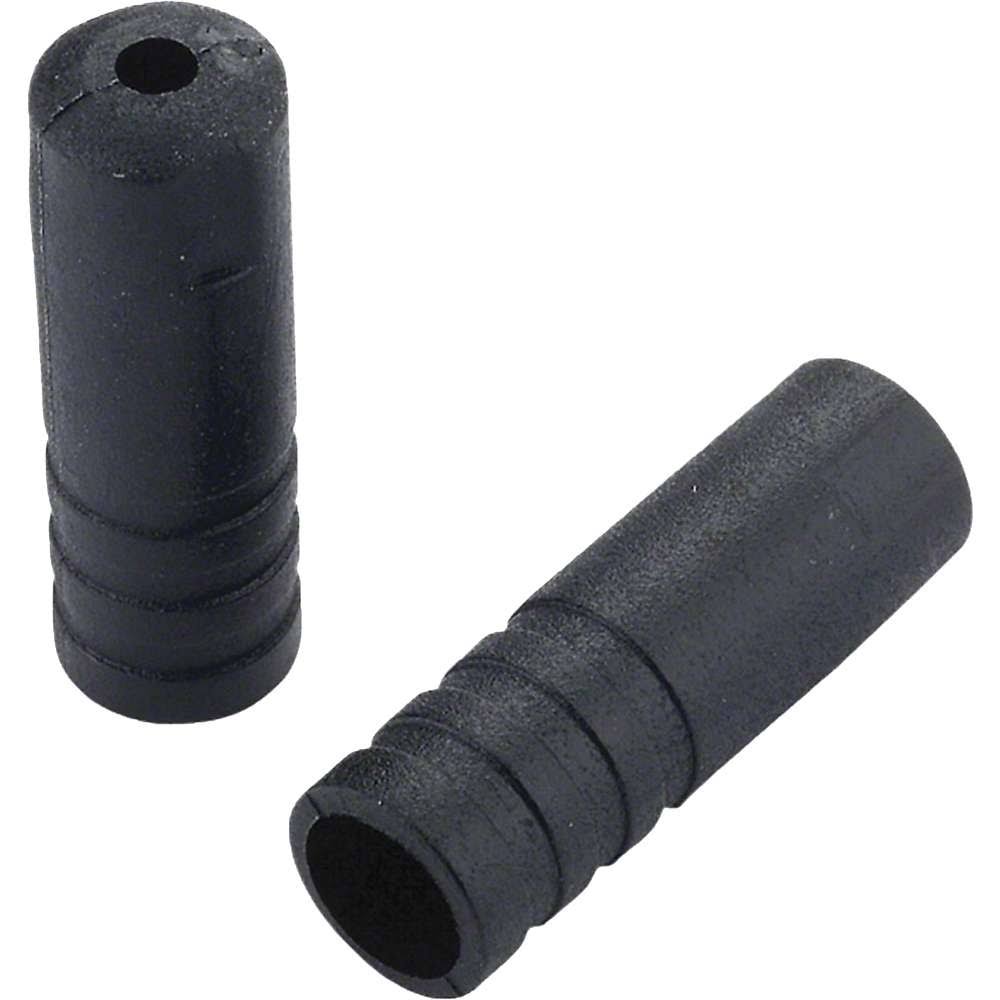 Jagwire Sealed Nylon End Caps - 4mm, Bottle of 100, Black