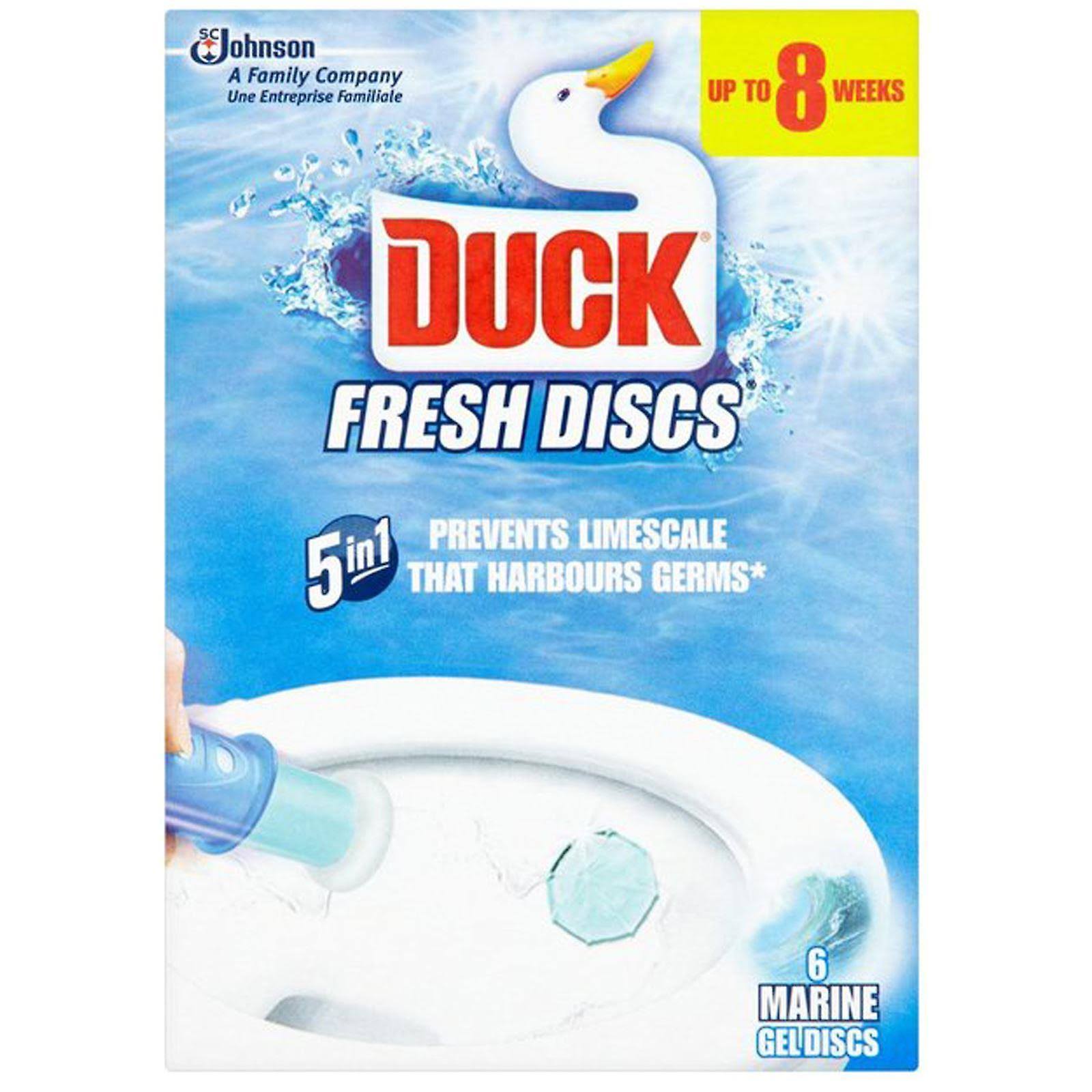 Duck 5in1 Fresh Discs Marine Gel Discs - 6 Marine Gel Discs, 36ml