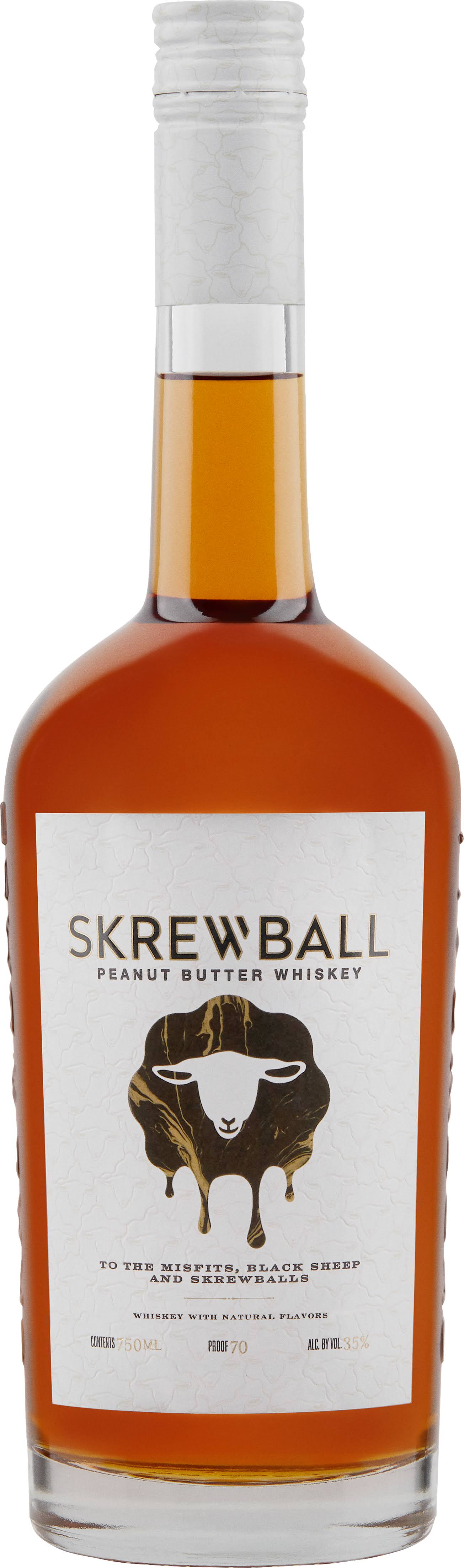 Skrewball Whiskey, Peanut Butter - 750 ml