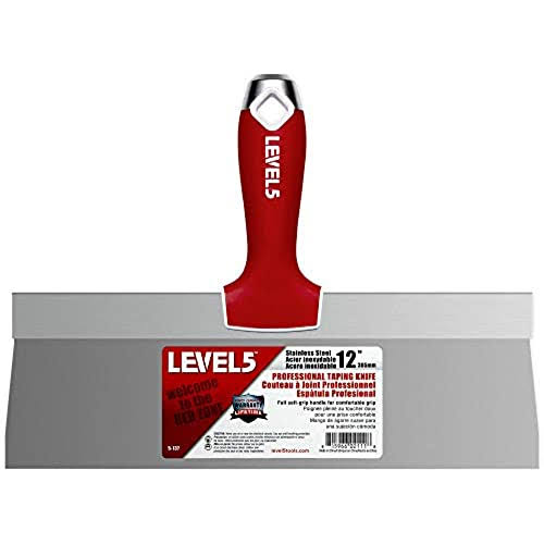Taping Tool Stainless Steel Drywall Finishing Paint Scraper 12" Level 5 5-137