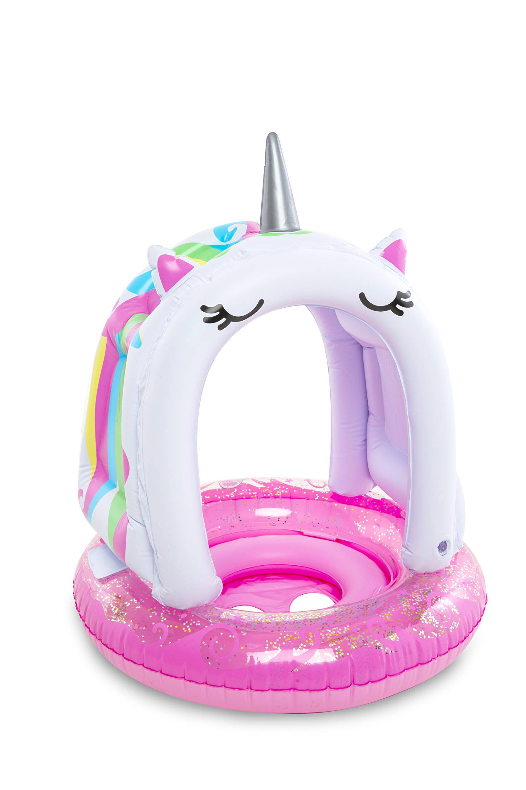 Bigmouth Multi Unicorn Lil' Float with Canopy