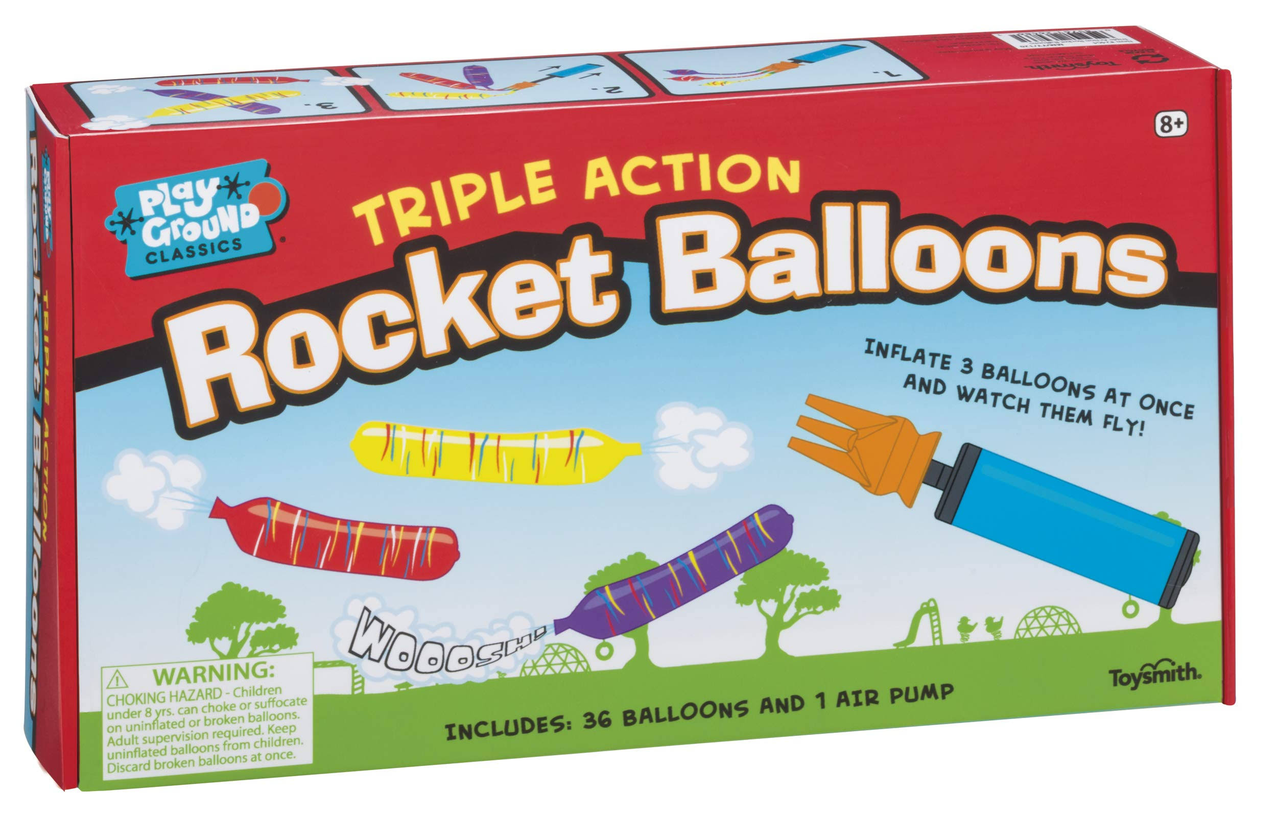 Toysmith Triple Action Rocket Balloon
