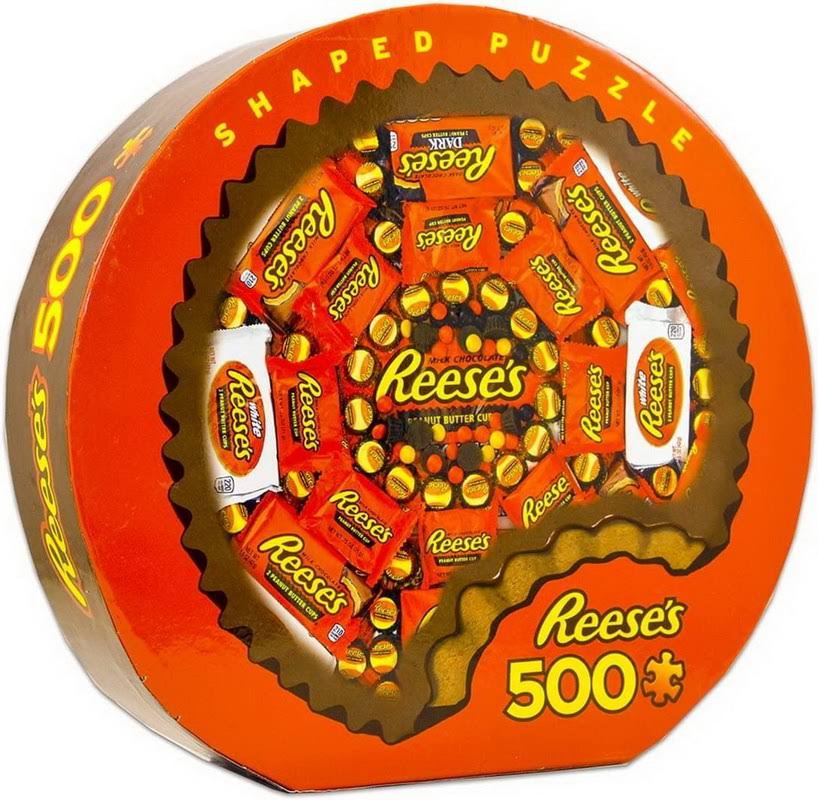 Hershey's Chocolate Reeses : 500-Piece Shaped Jigsaw Puzzle